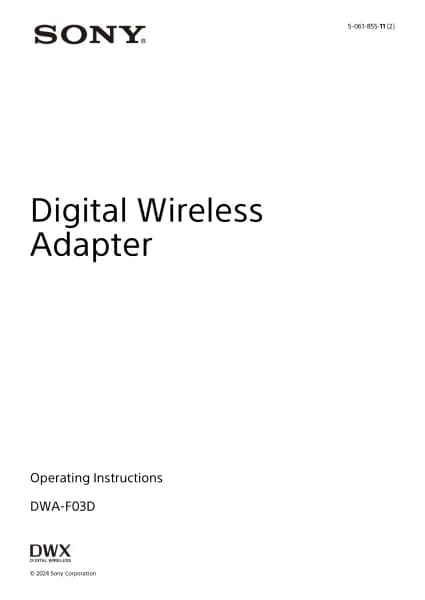 Sony DWA-F03D