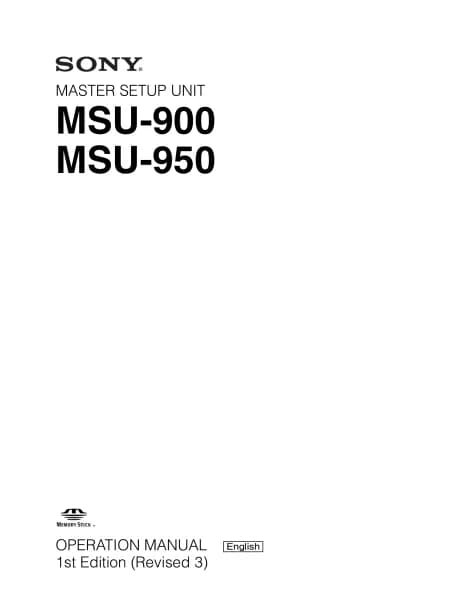 Sony MSU-950