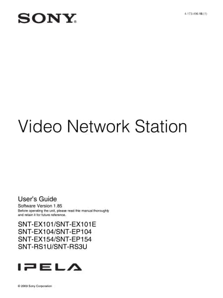 Sony SNT-EP154