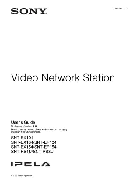 Sony SNT-RS1U
