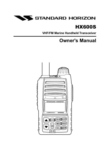Standard Horizon HX600S