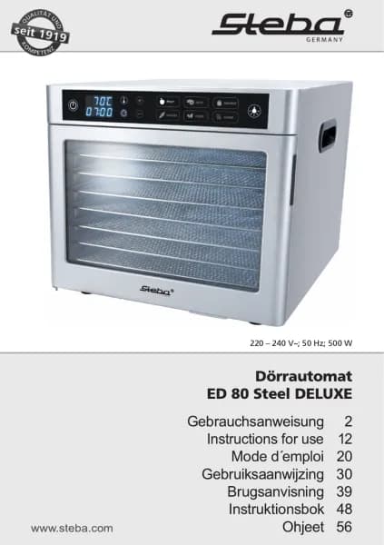 Steba ED 80 Steel DELUXE