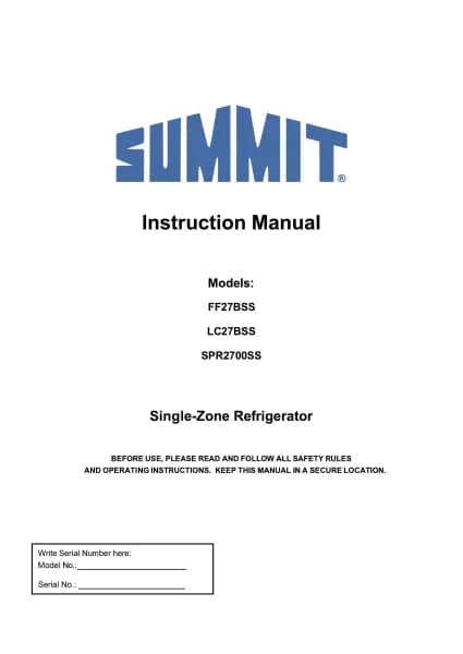 Summit FF27BSSIFLHD
