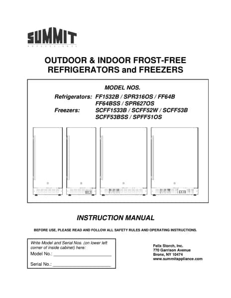 Summit FF64BXSSTB