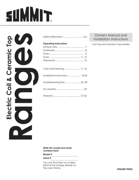 Summit RE203W