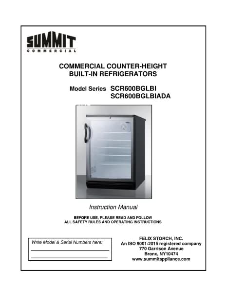 Summit SCR600BGLBISH