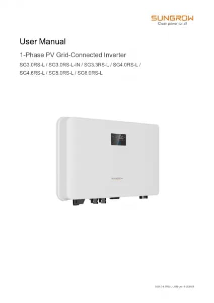 Sungrow SG6.0RS-L
