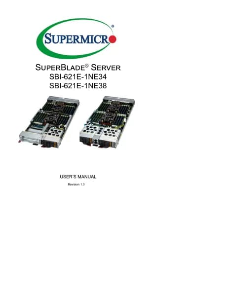 Supermicro SuperBlade SBI-621E-1NE34