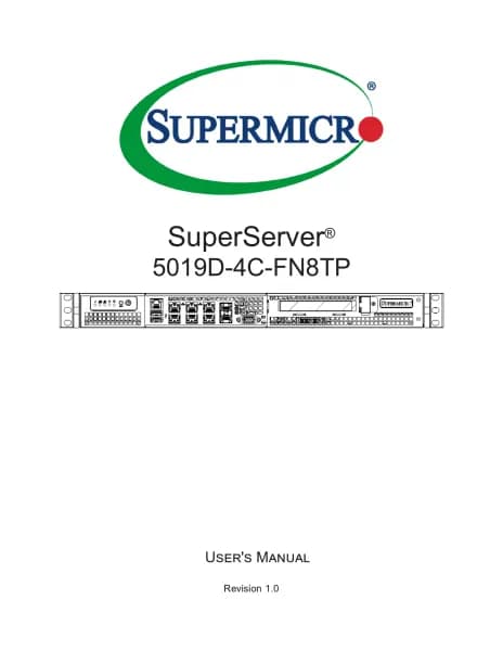 Supermicro SuperServer SYS-5019D-4C-FN8TP