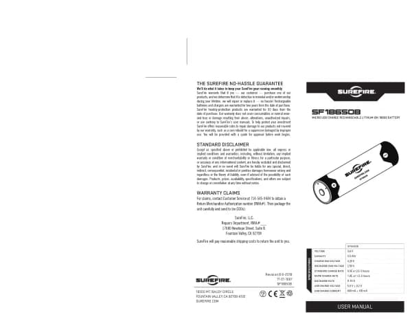 SureFire SF18650B