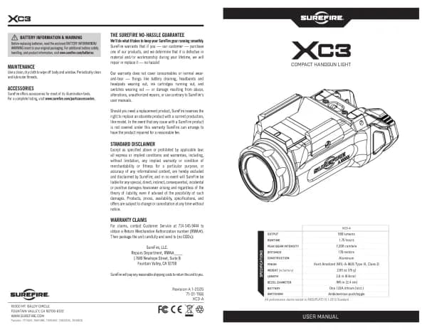SureFire XC3