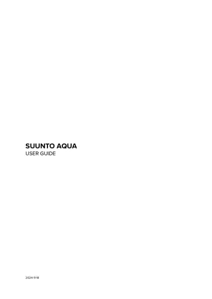Suunto Aqua
