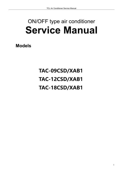 TCL TAC-09CSD/XAC1