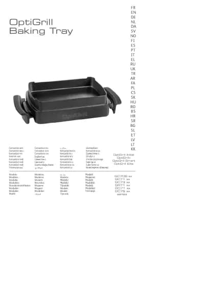 Tefal OptiGrill+ Snacking & Baking GC7148