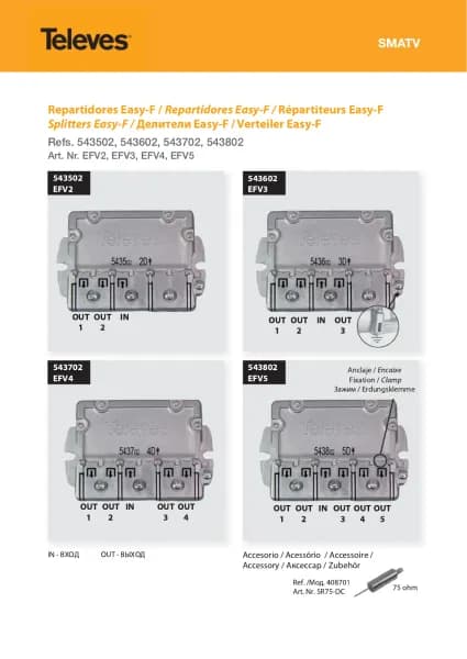Televés Easy-F 543802
