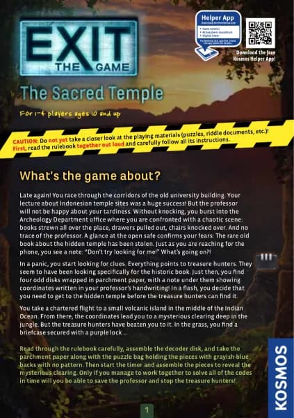 Thames & Kosmos EXIT: The Sacred Temple