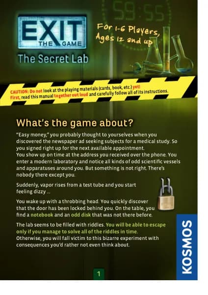 Thames & Kosmos EXIT: The Secret Lab