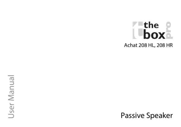 The Box Pro Achat 208 HL