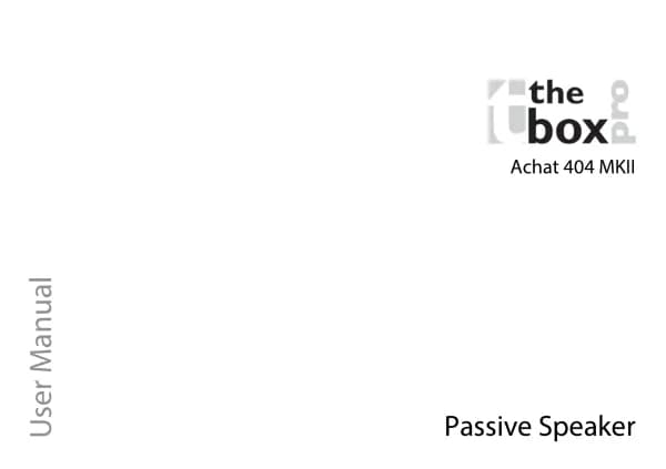 The Box Pro Achat 404 MKII
