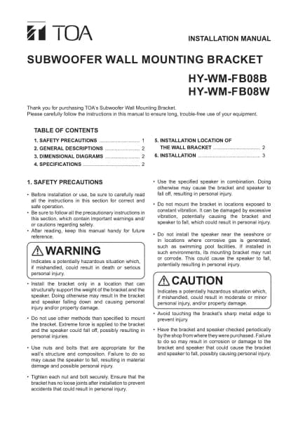 Toa HY-WM-FB08B