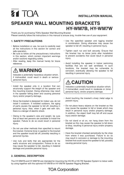 Toa HY-WM7B