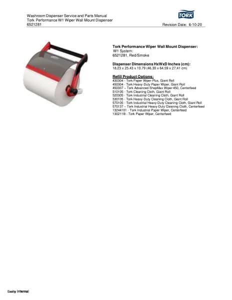Tork 6521281
