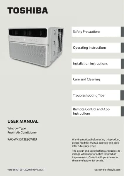 Toshiba RAC-WK1511ESCWU