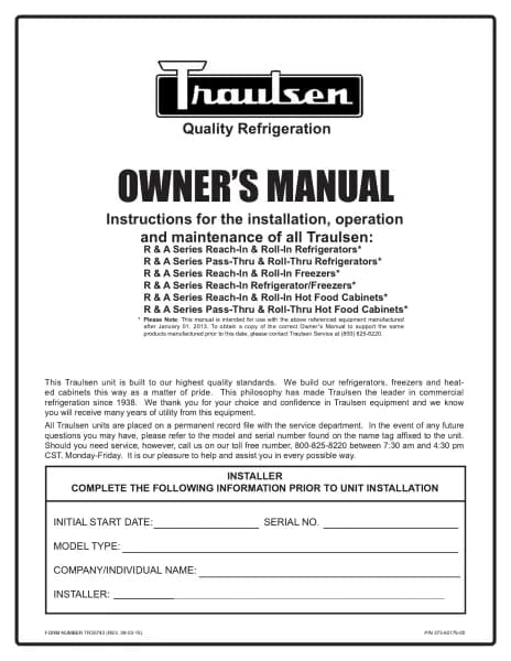 Traulsen RHT132WUT-HHS