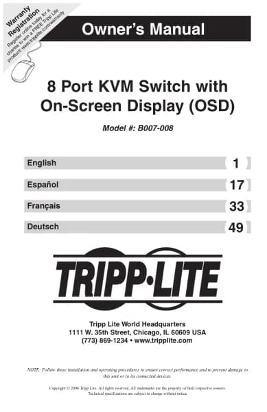 Tripp Lite B007-008