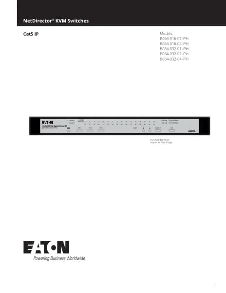 Tripp Lite NetDirector B064-032-01-IPH