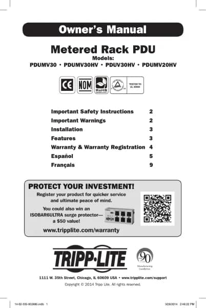Tripp Lite PDUMV30