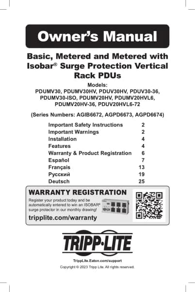 Tripp Lite PDUMV30HV