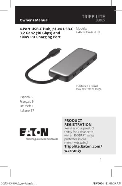 Tripp Lite U460-004-4C-G2C