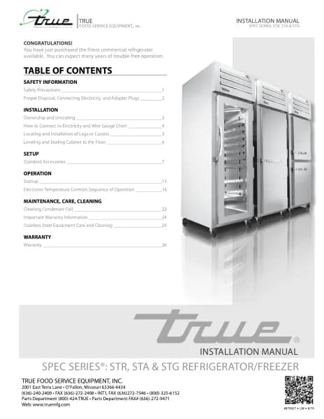 True STA2R-4HG-HC
