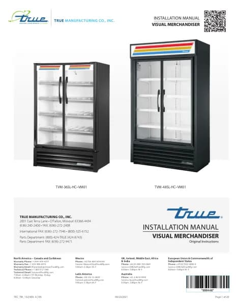 True TVM-48SL-HC~VM01 BLK