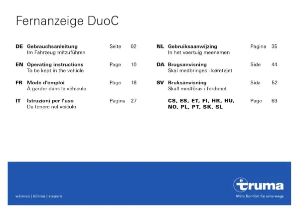 Truma DuoC