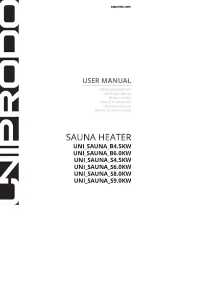 Uniprodo UNI_SAUNA_S9.0KW