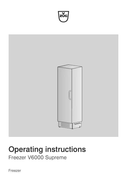 V-Zug Freezer V6000 Supreme
