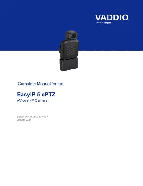 Vaddio EasyIP 5 ePTZ