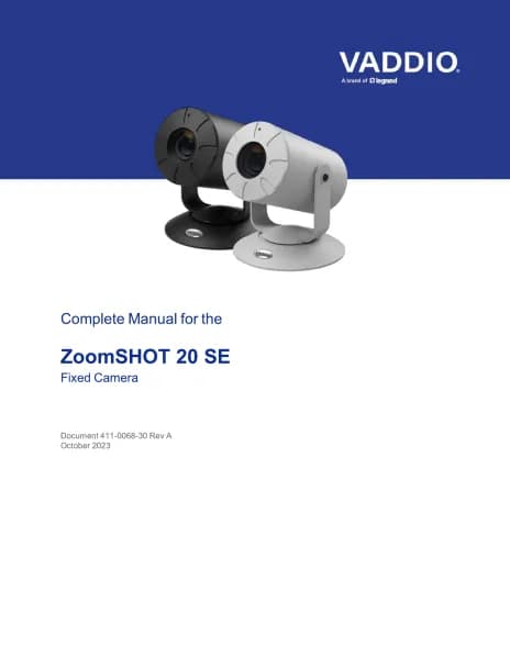 Vaddio ZoomSHOT 20 SE AVBMP