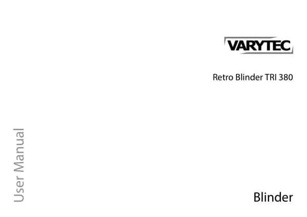 Varytec Retro Blinder TRI 380