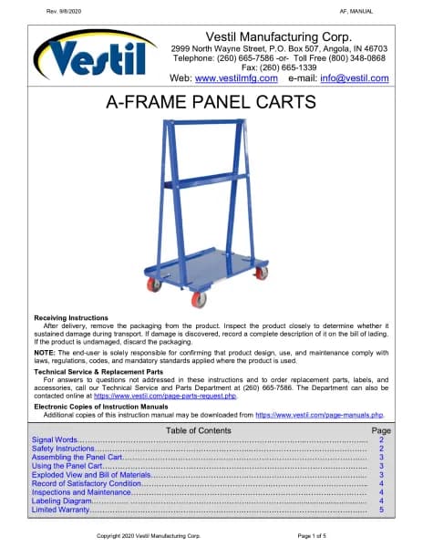 Vestil AF-3060
