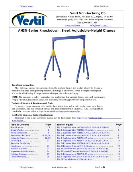 Vestil AHSN-2-15-7-VG