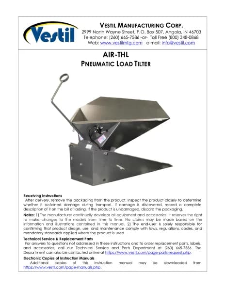 Vestil AIR-THL-SS