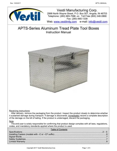 Vestil APTS-3660-CF