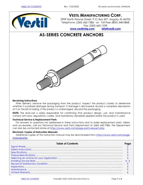 Vestil AS-383-4PK
