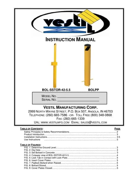 Vestil BOLPP-42-4.5