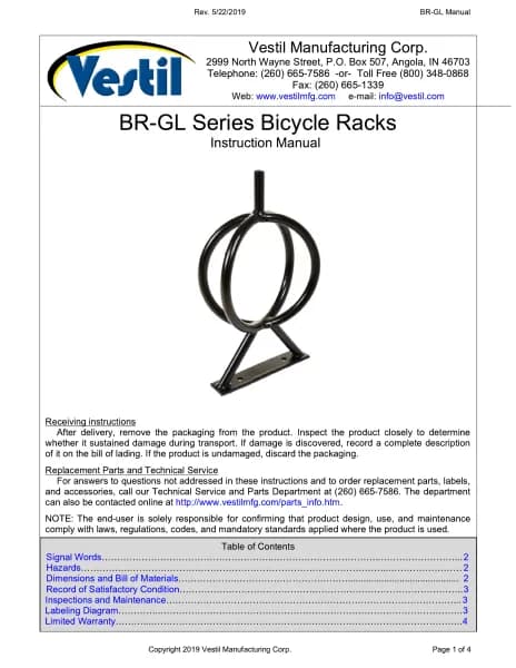Vestil BR-GL-G