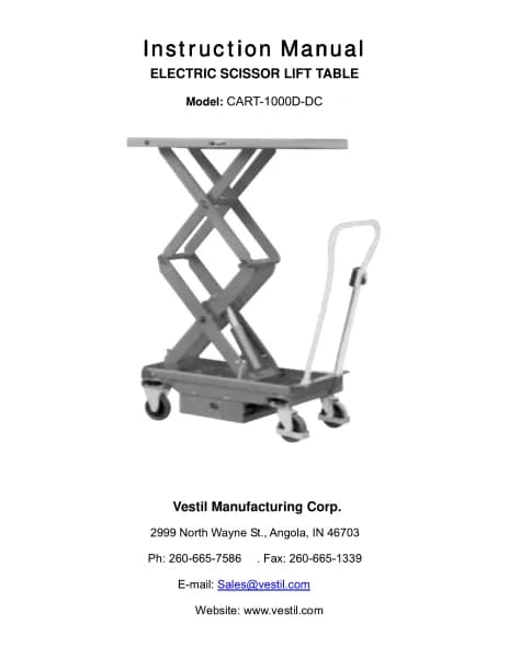 Vestil CART-1000D-DC