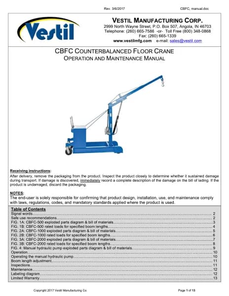Vestil CBFC-500